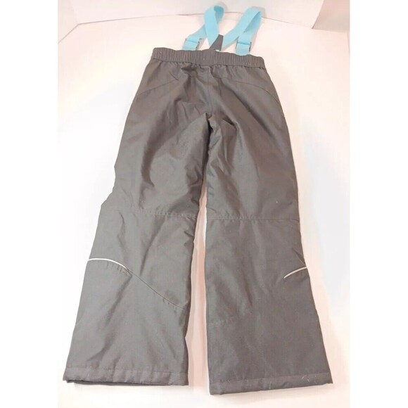 BOYS GERRY BLACK BLUE SNOW SKI SNOWBOARD PANTS BIBS OVERALLS SUSPENDERS M 10 12 - Picture 3 of 11